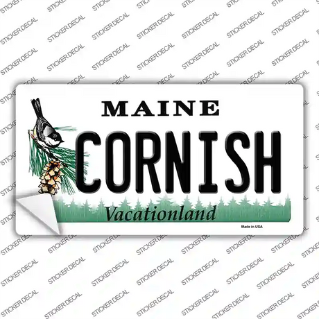 Cornish Maine Novelty Sticker Decal