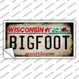 Bigfoot Wisconsin Novelty Sticker Decal