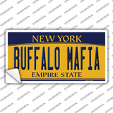 Buffalo Mafia NY Yellow Novelty Sticker Decal
