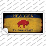 Red Buffalo NY Yellow Rusty Novelty Sticker Decal