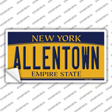 Allentown NY Yellow Novelty Sticker Decal