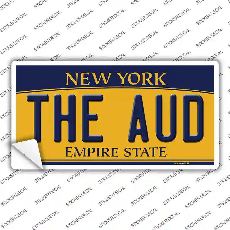 The Aud NY Yellow Novelty Sticker Decal