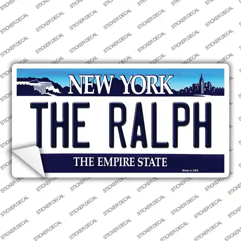 The Ralph NY Blue Novelty Sticker Decal