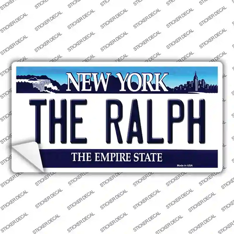 The Ralph NY Blue Novelty Sticker Decal