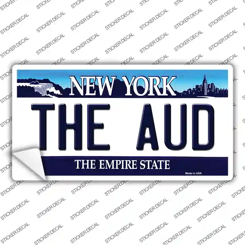 The Aud NY Blue Novelty Sticker Decal