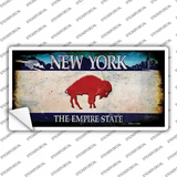 Red Buffalo NY Blue Rusty Novelty Sticker Decal