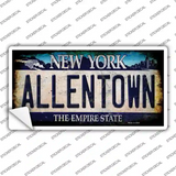 Allentown NY Blue Rusty Novelty Sticker Decal