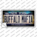 Buffalo Mafia NY Blue Rusty Novelty Sticker Decal