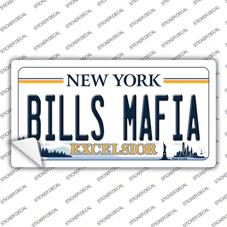 Bills Mafia NY Excelsior Novelty Sticker Decal