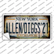 Allen Diggs 21 NY Excelsior Rusty Novelty Sticker Decal