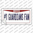 Number 1 Guardians Fan Ohio Novelty Sticker Decal