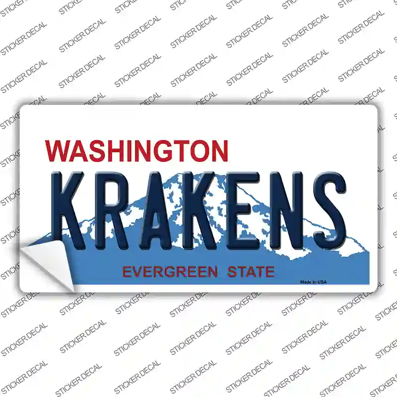 Krakens Washington Novelty Sticker Decal