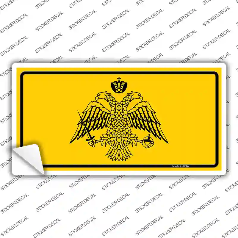Byzantine Empire Flag Yellow Novelty Sticker Decal