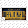 Buffalo Mafia NY Rusted Yellow Novelty Sticker Decal