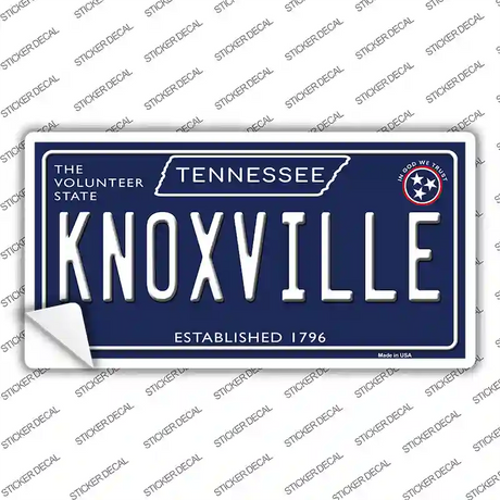 Knoxville Tennessee Blue Novelty Sticker Decal