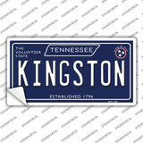 Kingston Tennessee Blue Novelty Sticker Decal