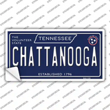 Chattanooga Tennessee Blue Novelty Sticker Decal