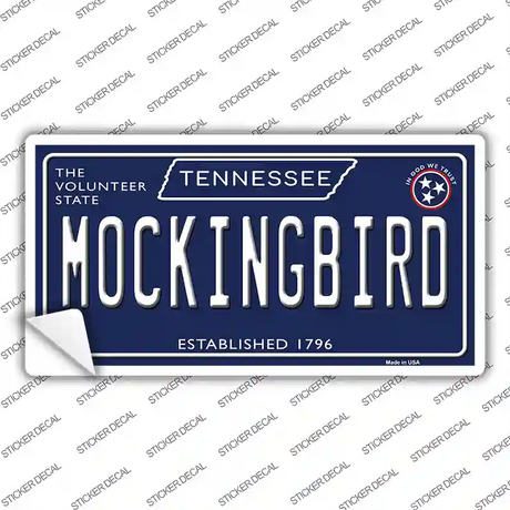 Mockingbird Tennessee Blue Novelty Sticker Decal