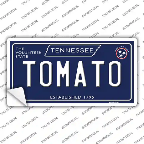 Tomato Tennessee Blue Novelty Sticker Decal