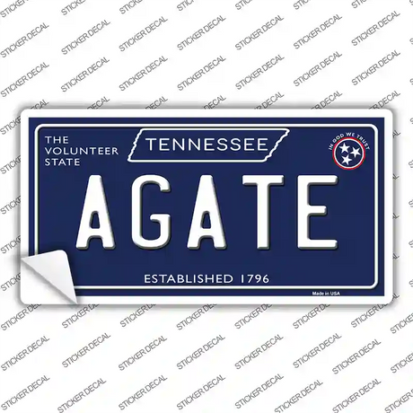Agate Tennessee Blue Novelty Sticker Decal