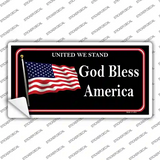 United We Stand God Bless America Novelty Sticker Decal