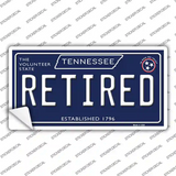 Retired Tennessee Blue Novelty Sticker Decal