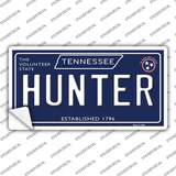 Hunter Tennessee Blue Novelty Sticker Decal