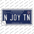 N Joy TN Tennessee Blue Novelty Sticker Decal