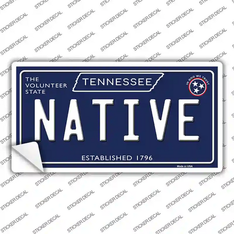 Native Tennessee Blue Novelty Sticker Decal