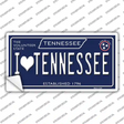 I Heart TN Tennessee Blue Novelty Sticker Decal