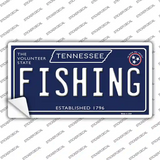 Fishing Tennessee Blue Novelty Sticker Decal