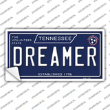 Dreamer Tennessee Blue Novelty Sticker Decal