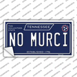 No Murci Tennessee Blue Novelty Sticker Decal