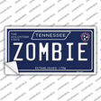 Zombie Tennessee Blue Novelty Sticker Decal