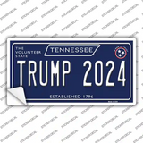 Trump 2024 Tennessee Blue Novelty Sticker Decal
