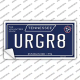 URGR8 Tennessee Blue Novelty Sticker Decal