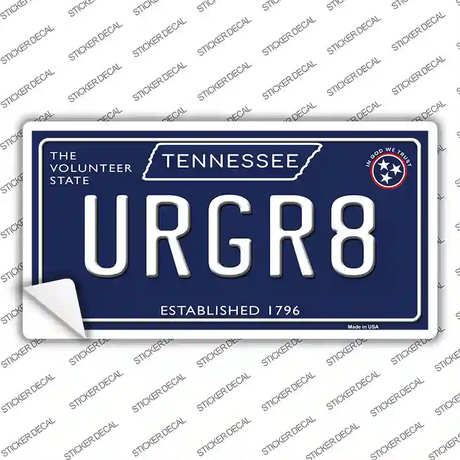 URGR8 Tennessee Blue Novelty Sticker Decal