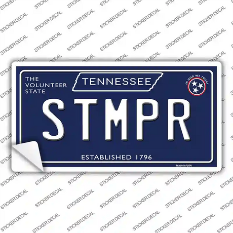 Stmpr Tennessee Blue Novelty Sticker Decal