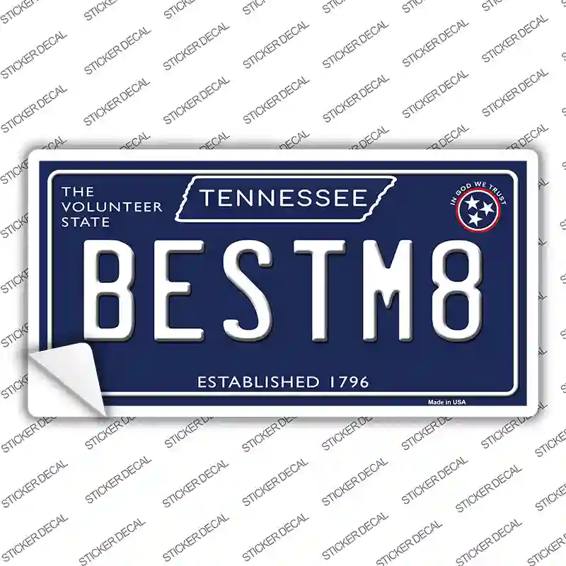 Best M8 Tennessee Blue Novelty Sticker Decal