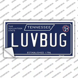 Luv Bug Tennessee Blue Novelty Sticker Decal