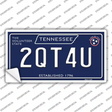 2QT4U Tennessee Blue Novelty Sticker Decal