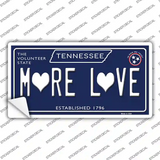 More Love Hearts Tennessee Blue Novelty Sticker Decal