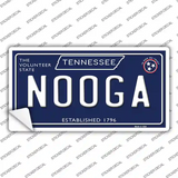 Nooga Tennessee Blue Novelty Sticker Decal