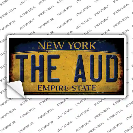 The Aud New York Yellow Novelty Sticker Decal