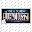 Allen Diggs 21 NY Blue Novelty Sticker Decal
