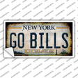 Go Bills New York White Novelty Sticker Decal