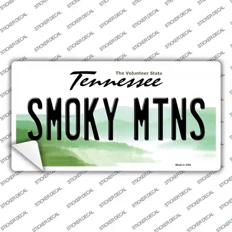 Smoky Mtns Tennessee Novelty Sticker Decal