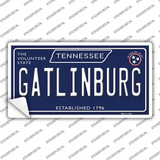 Gatlinburg Tennessee Blue Novelty Sticker Decal