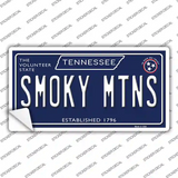 Smoky Mtns Tennessee Blue Novelty Sticker Decal