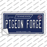 Pigeon Forge Tennessee Blue Novelty Sticker Decal